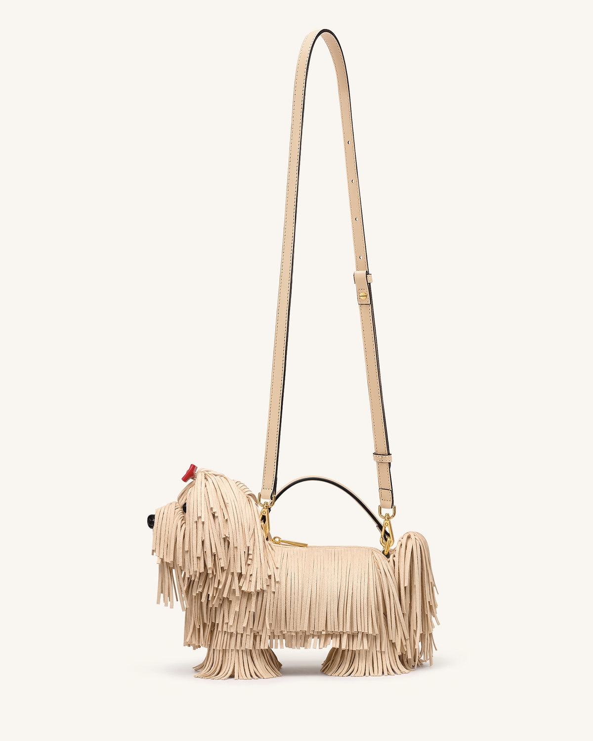 Coco Shaggy Dog Shaped Handle Bag - Apricot - view 2