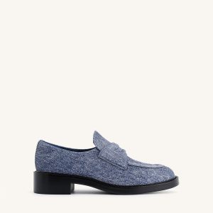 Micah Denim Embossed Chunky Loafer - Blue - view 1