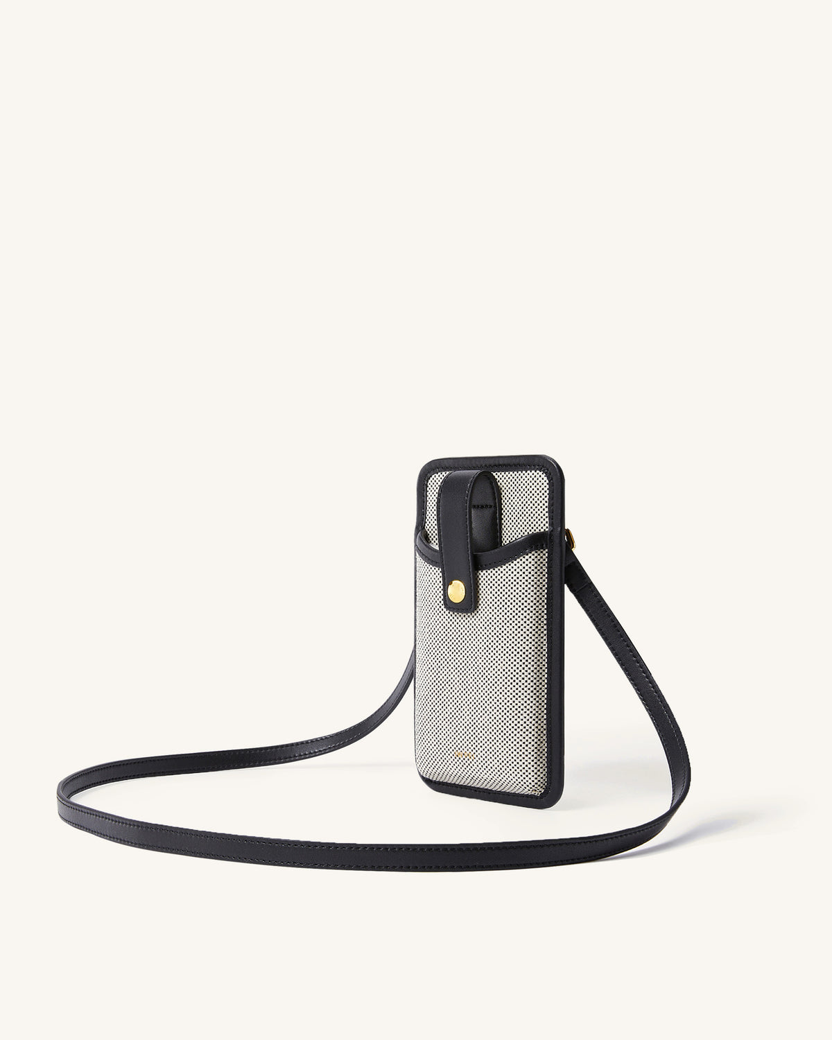 Aylin Canvas Phone Bag - Black - view 2