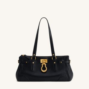 Yvette Elongated Tote Bag - Black - view 1