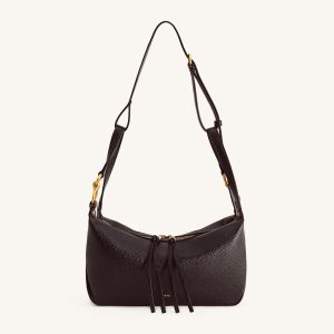 Selia Soft-Grain Crossbody Bag - Dark Brown - view 1