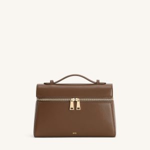 Thea Large Top Handle Bag - Mocha Brown - view 1
