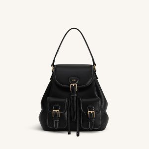 Harper Buckle Pocket Backpack - Black - view 1