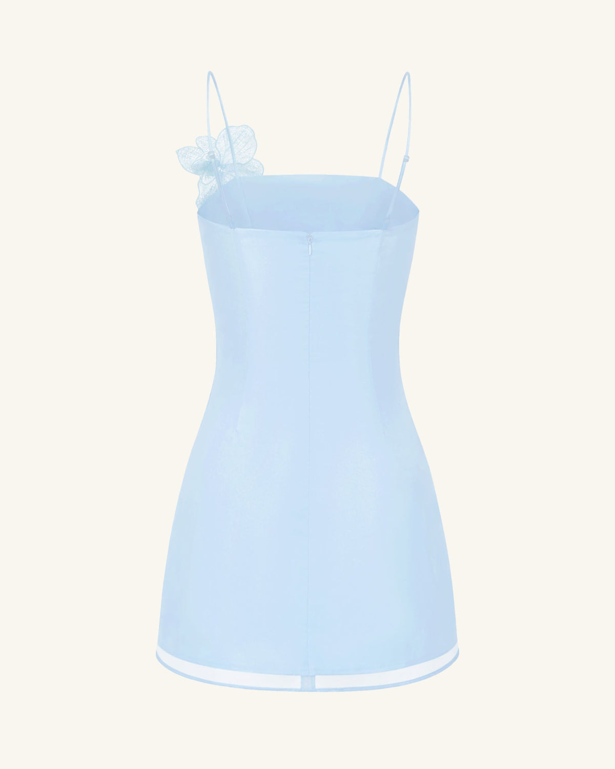 Orchid Appliqué Mini Dress - Blue - view 4