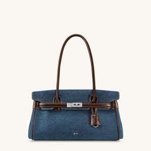Yara Denim Shoulder Bag - Blue - view 1