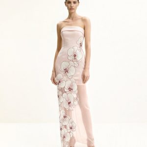 Orchid Embroidered Dress - Pink - view 1