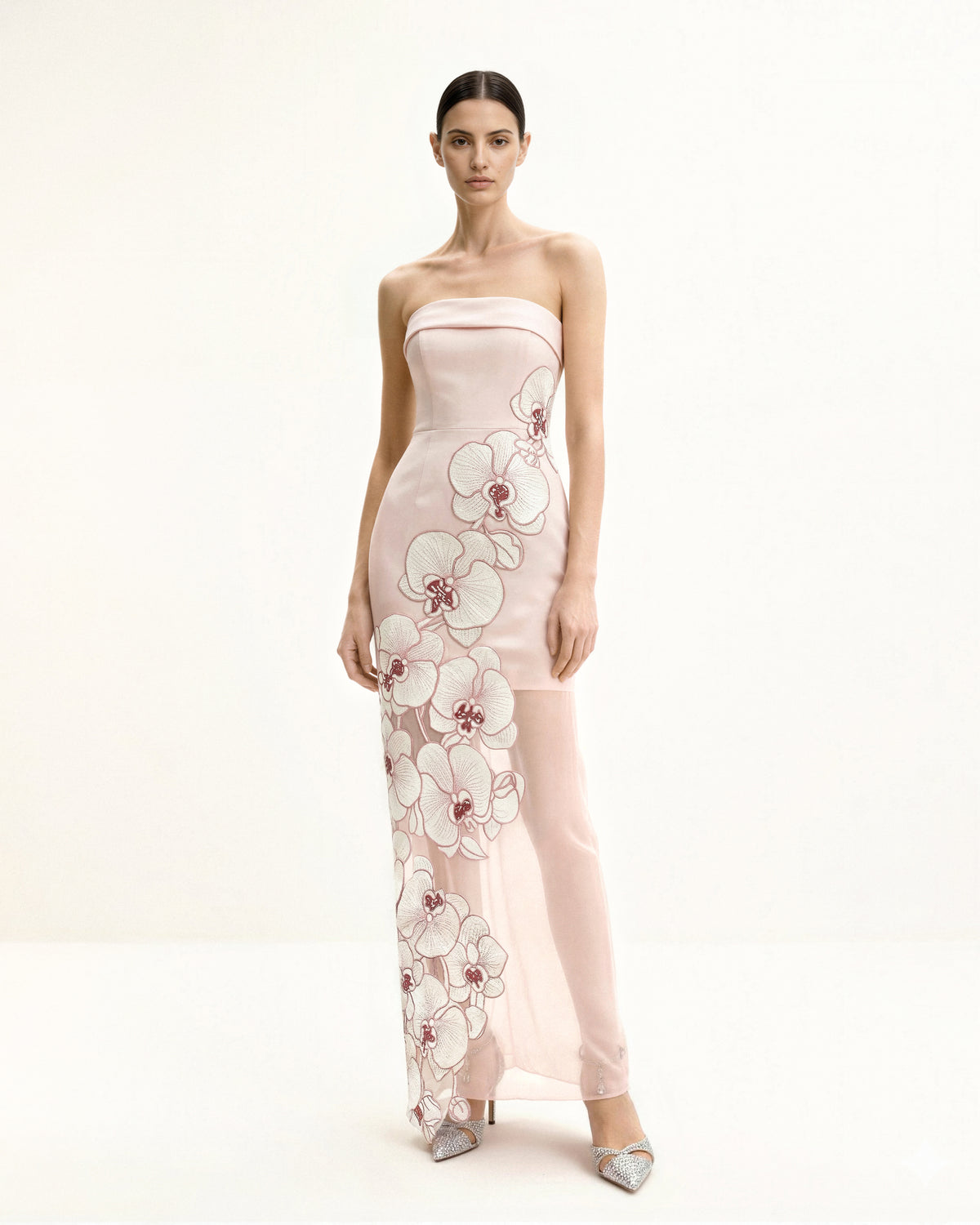 Orchid Embroidered Dress - Pink - view 1