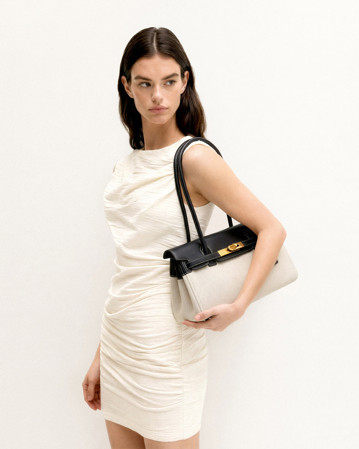 Yara Shoulder Bag - Black Canvas - view 2