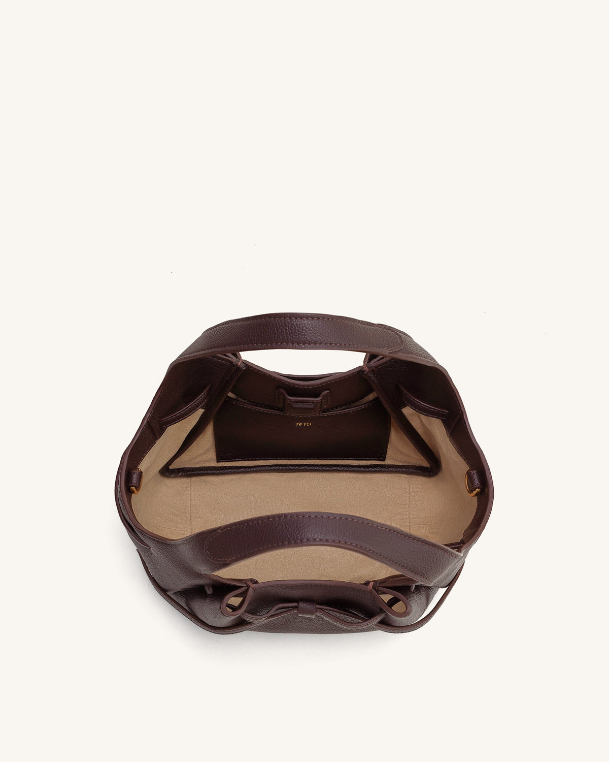Mabel Soft Bow Tote Bag - Dark Brown - view 5