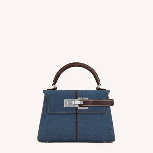 Elise Top Handle Bag - Blue Denim