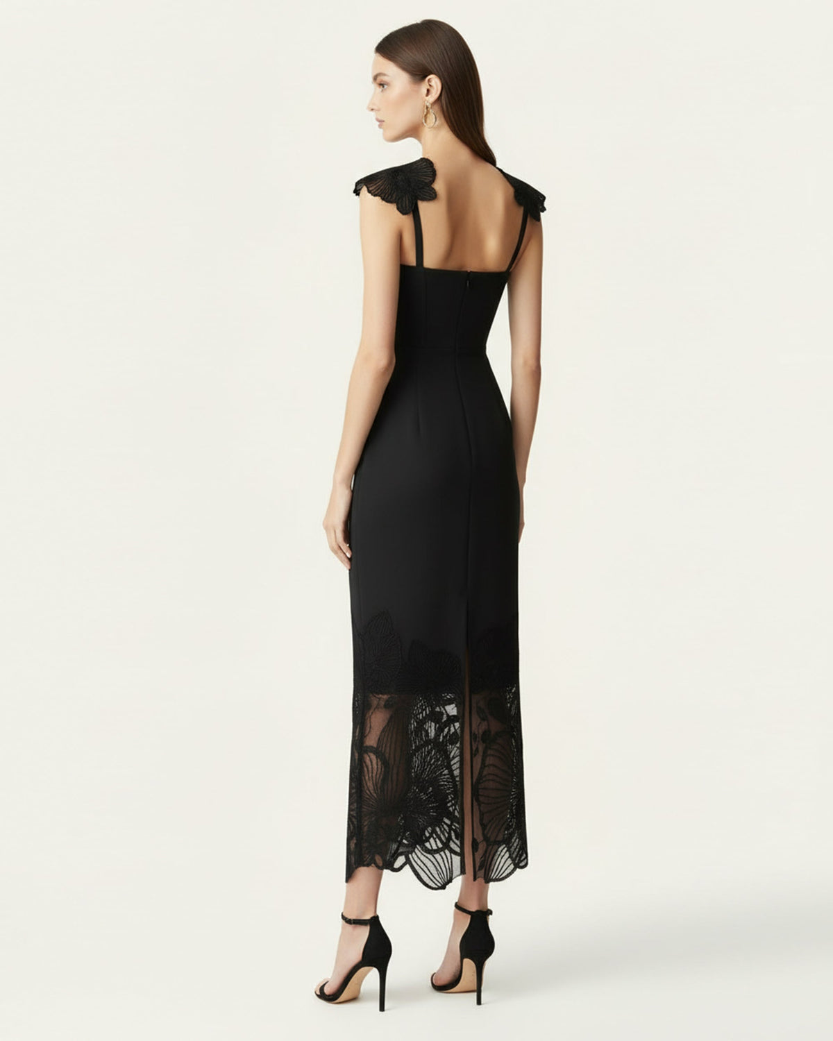 Orchid Embroidered Corset Dress - Black - view 2