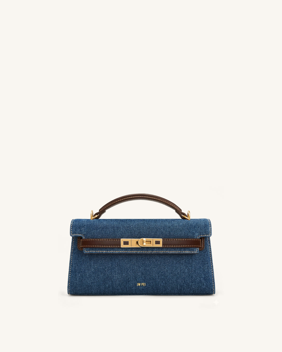 Noor Top Handle Bag - Blue Denim - view 1