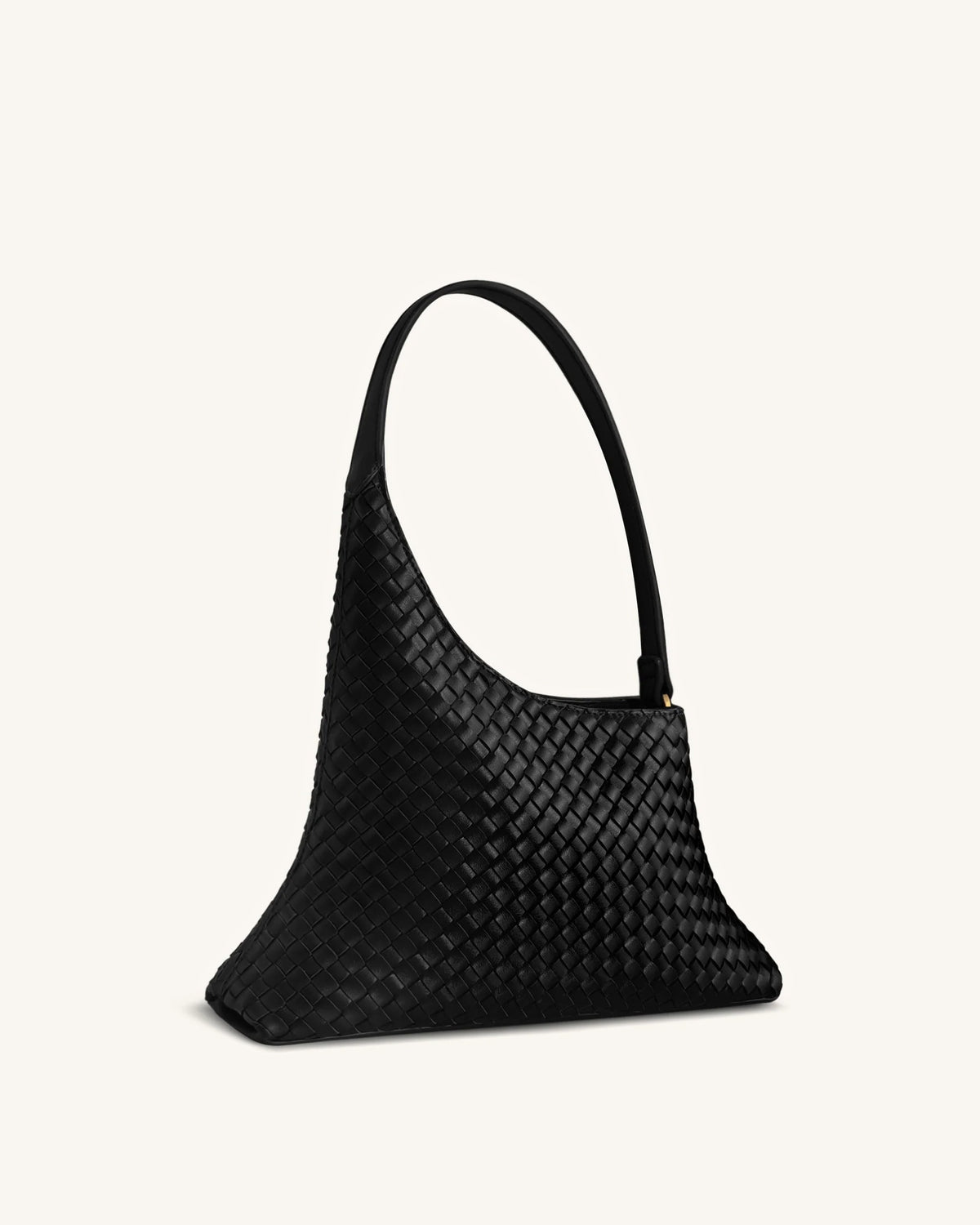 Lyra Woven Shoulder Bag - Black - view 2