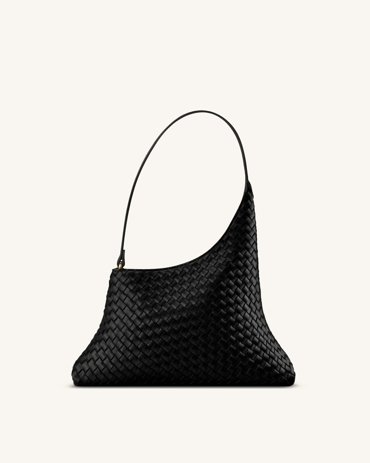 Lyra Woven Shoulder Bag - Black - view 3