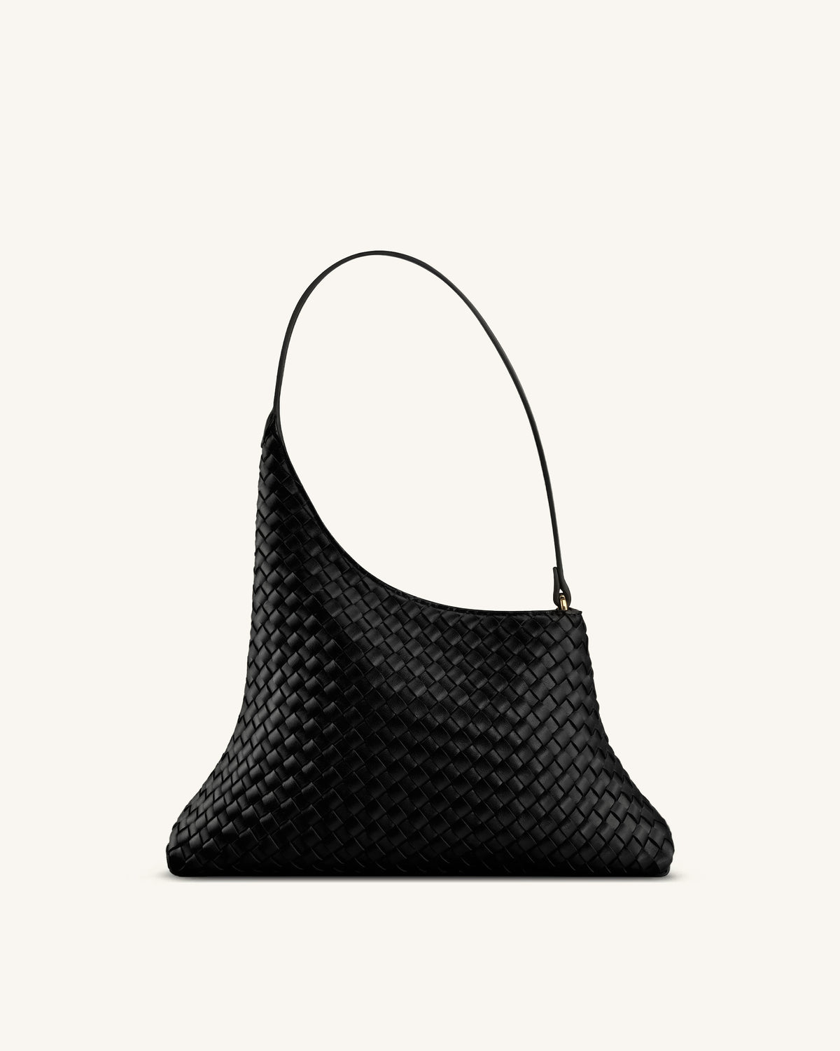 Lyra Woven Shoulder Bag - Black - view 1