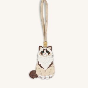 Ragdoll Cat Bag Charm - Beige - view 1