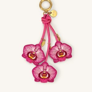 Orchid Bag Charm - Pink - view 1
