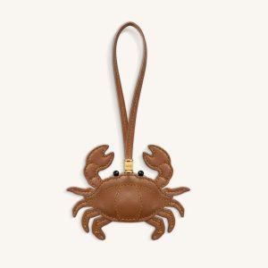 Crab Bag Charm - Brown - view 1