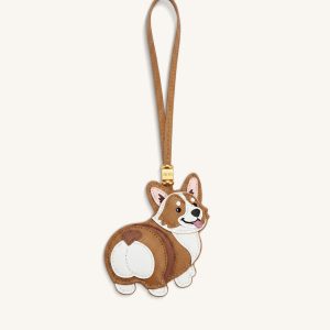 Corgi Bag Charm - Tan Multi - view 1