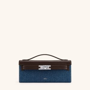 Bria Structured Top Handle Bag - BLue Denim - view 1