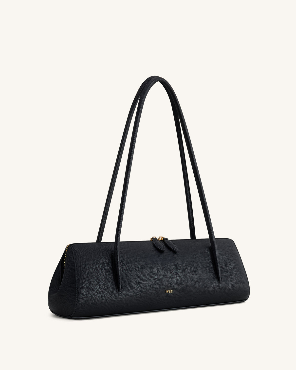 Nova Minimalist Shoulder Bag - Jet Black - view 2
