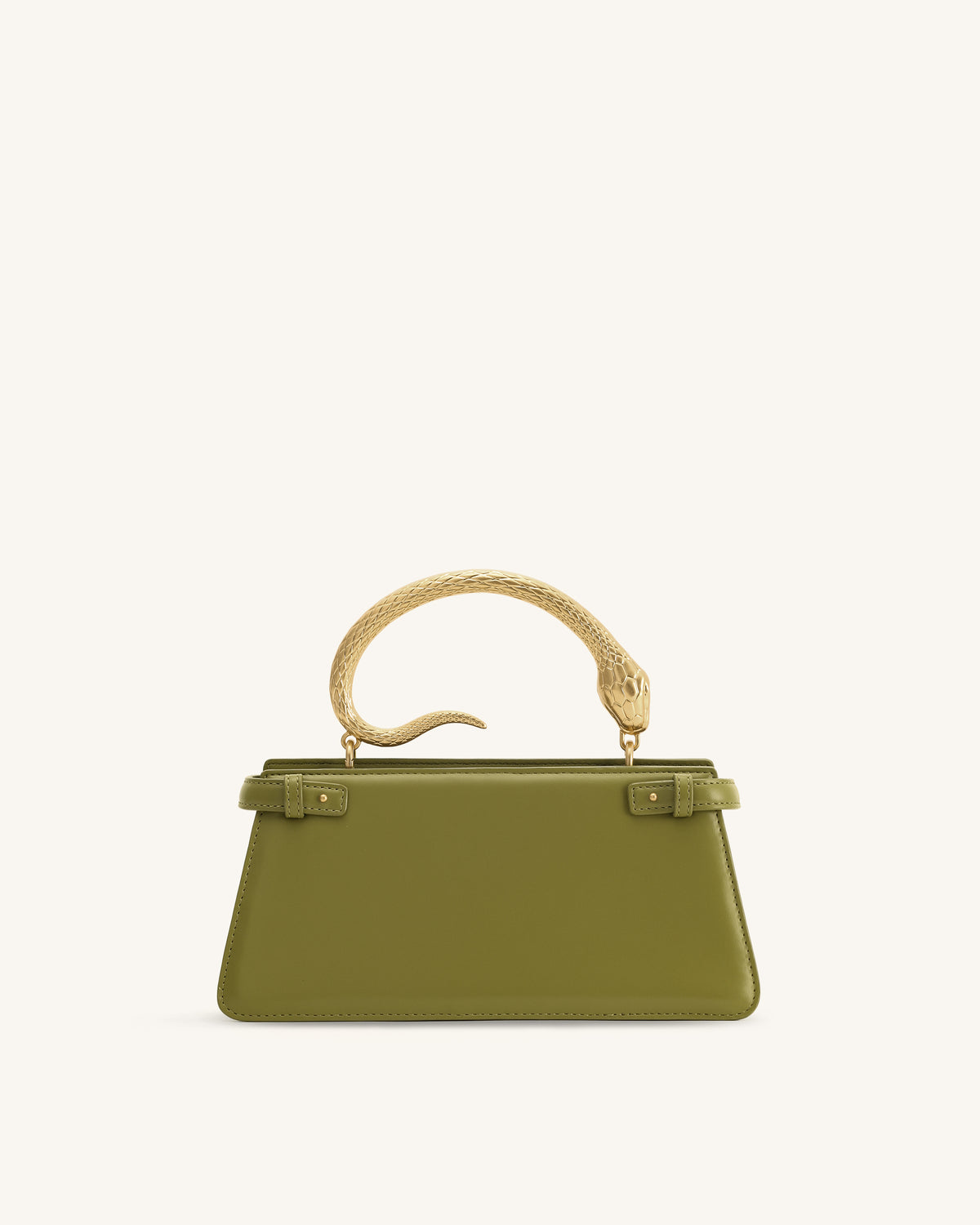 Elena Snake Handle Top Handle Bag - Matcha Green - view 3