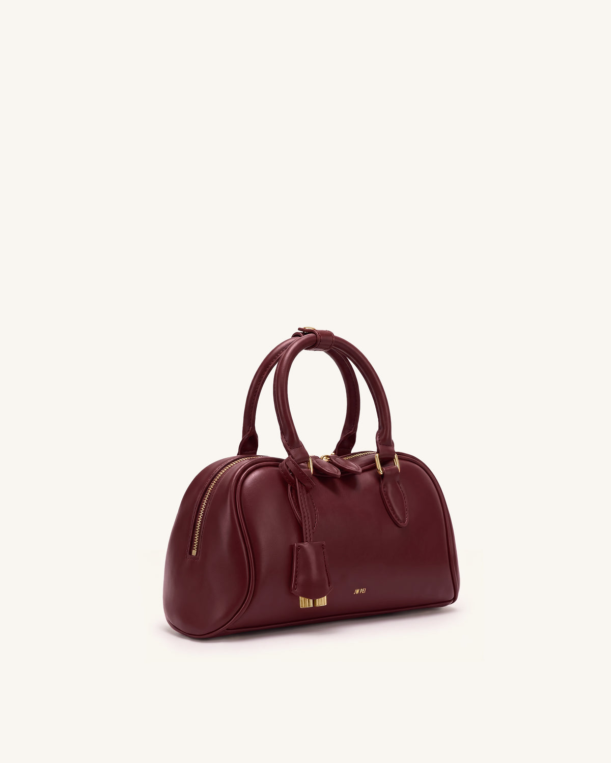 Rosalie Bowler Top Handle Bag - Dark Burgundy - view 2