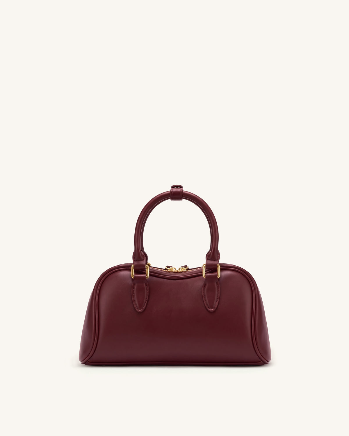 Rosalie Bowler Top Handle Bag - Dark Burgundy - view 3