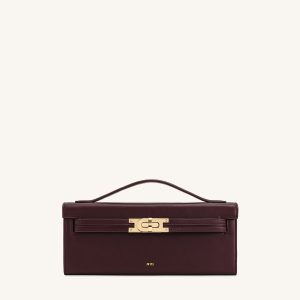 Bria Structured Top Handle Bag - Deep Burgundy - view 1