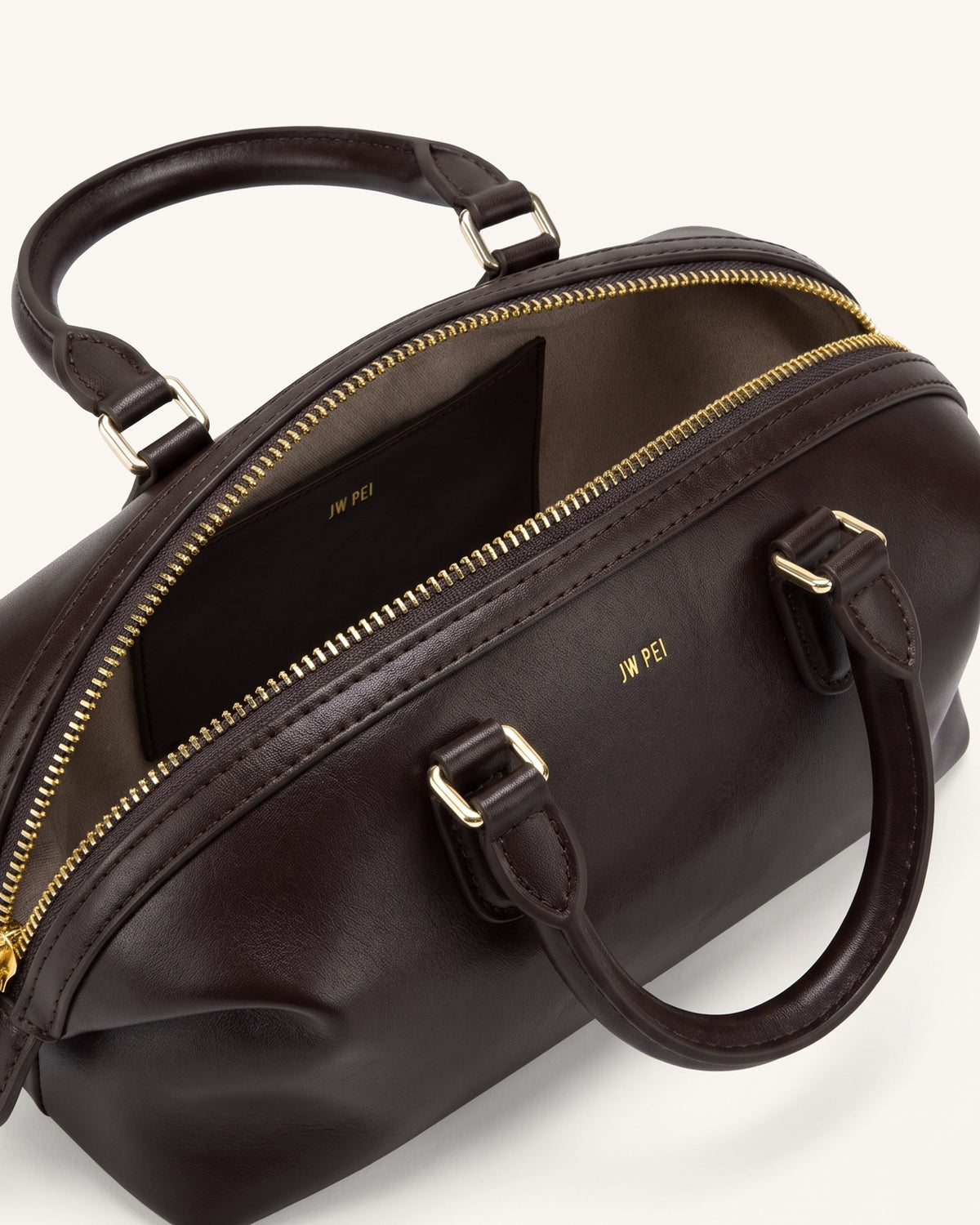 Arlo Top Handle Bag - Dark Brown - view 4