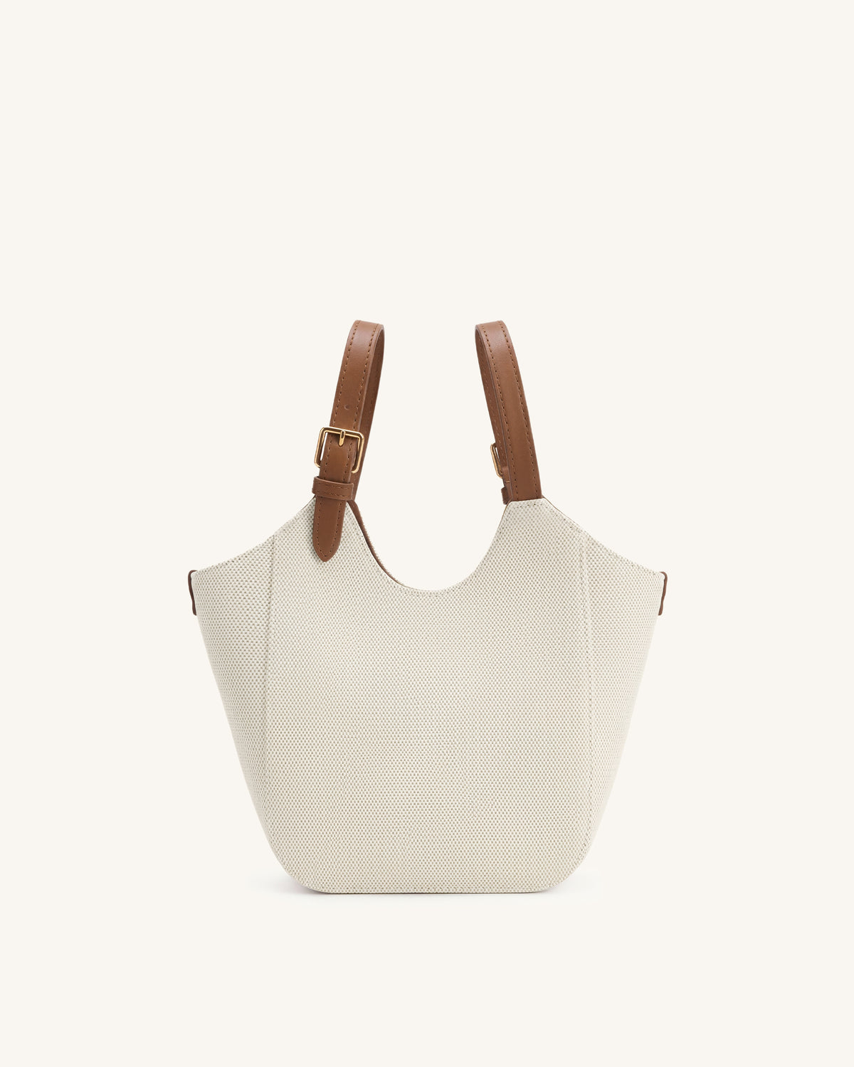 Ines Padlock Tote Bag - Brown Canvas - view 6