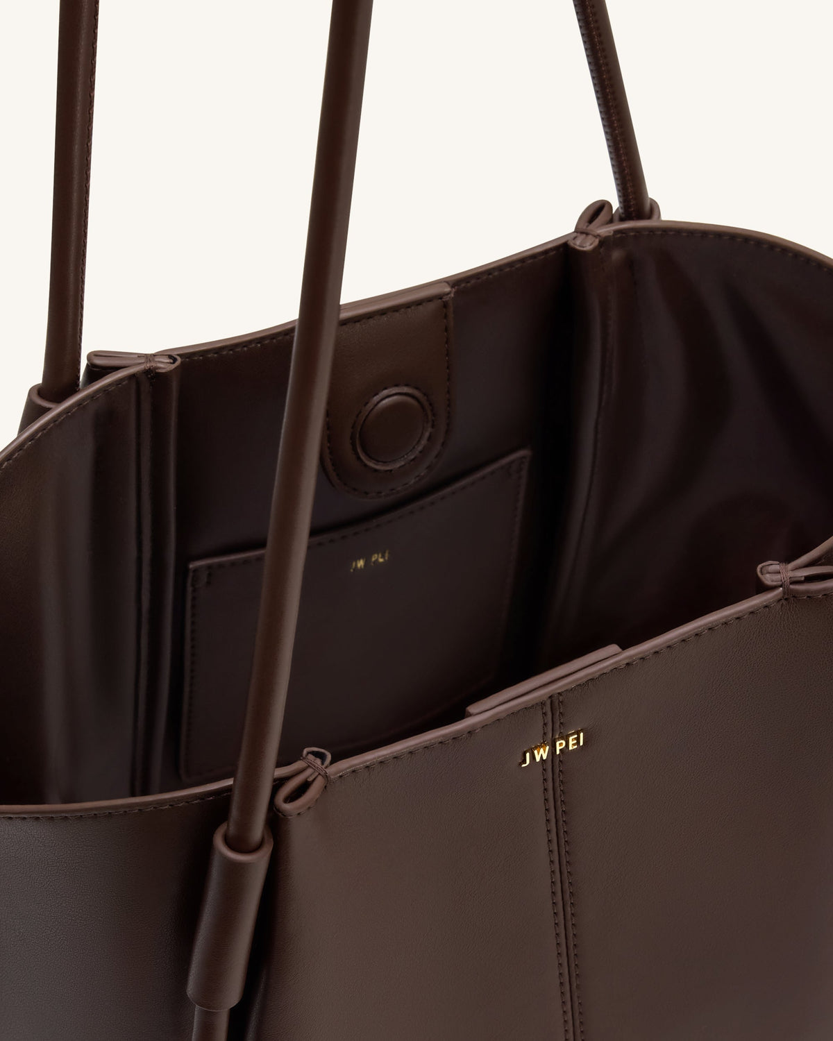 Nala Wide Tote Bag - Deep Brown - view 5