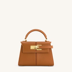 Elise Top Handle Bag - Brown - view 1