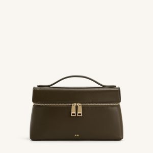 Thea Top Handle Bag - Dark Olive - view 1
