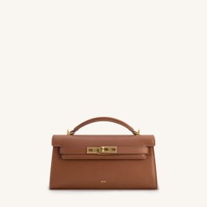 Noor Top Handle Bag - Brown - view 1