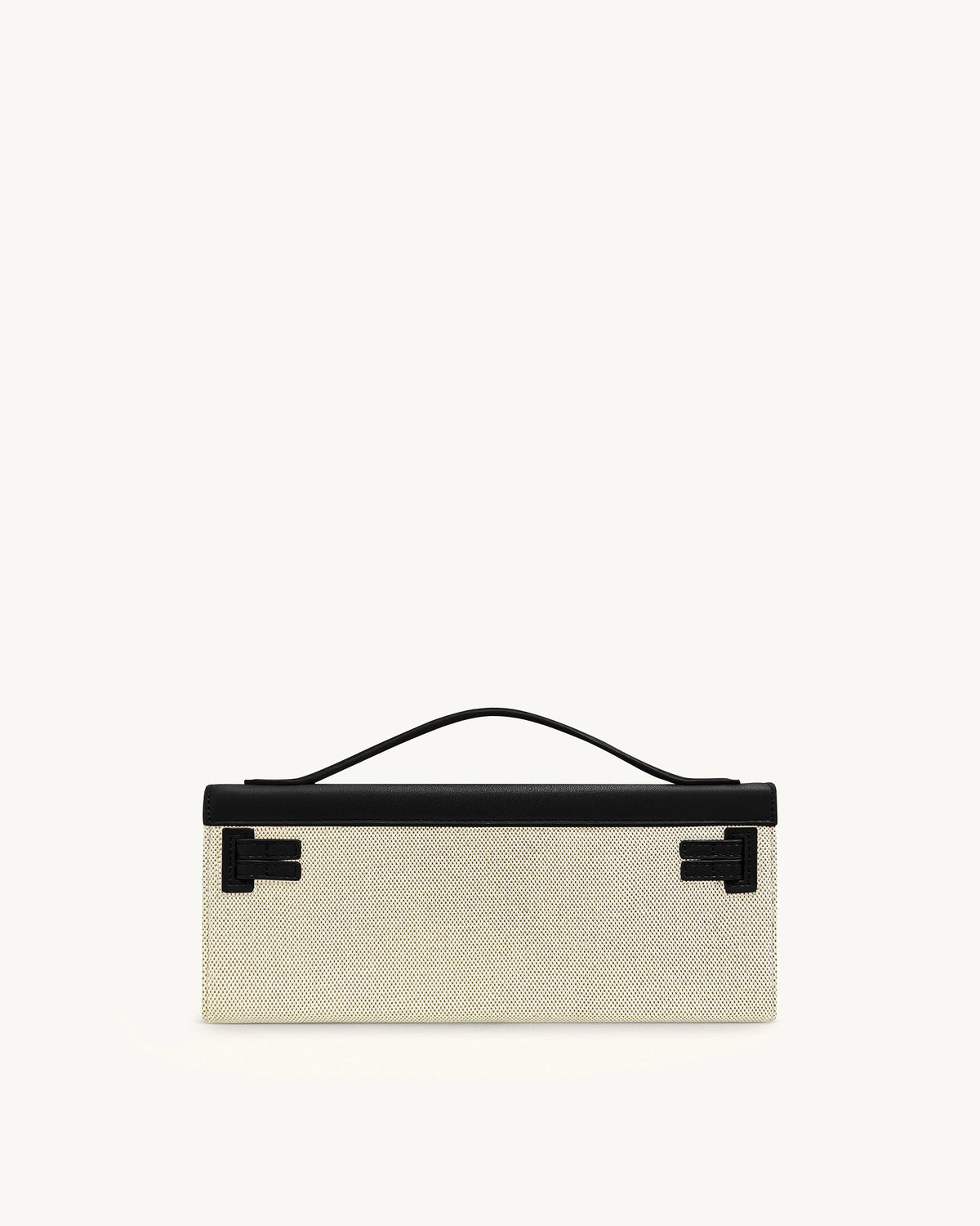 Bria Structured Top Handle Bag - Black Canvas - view 4