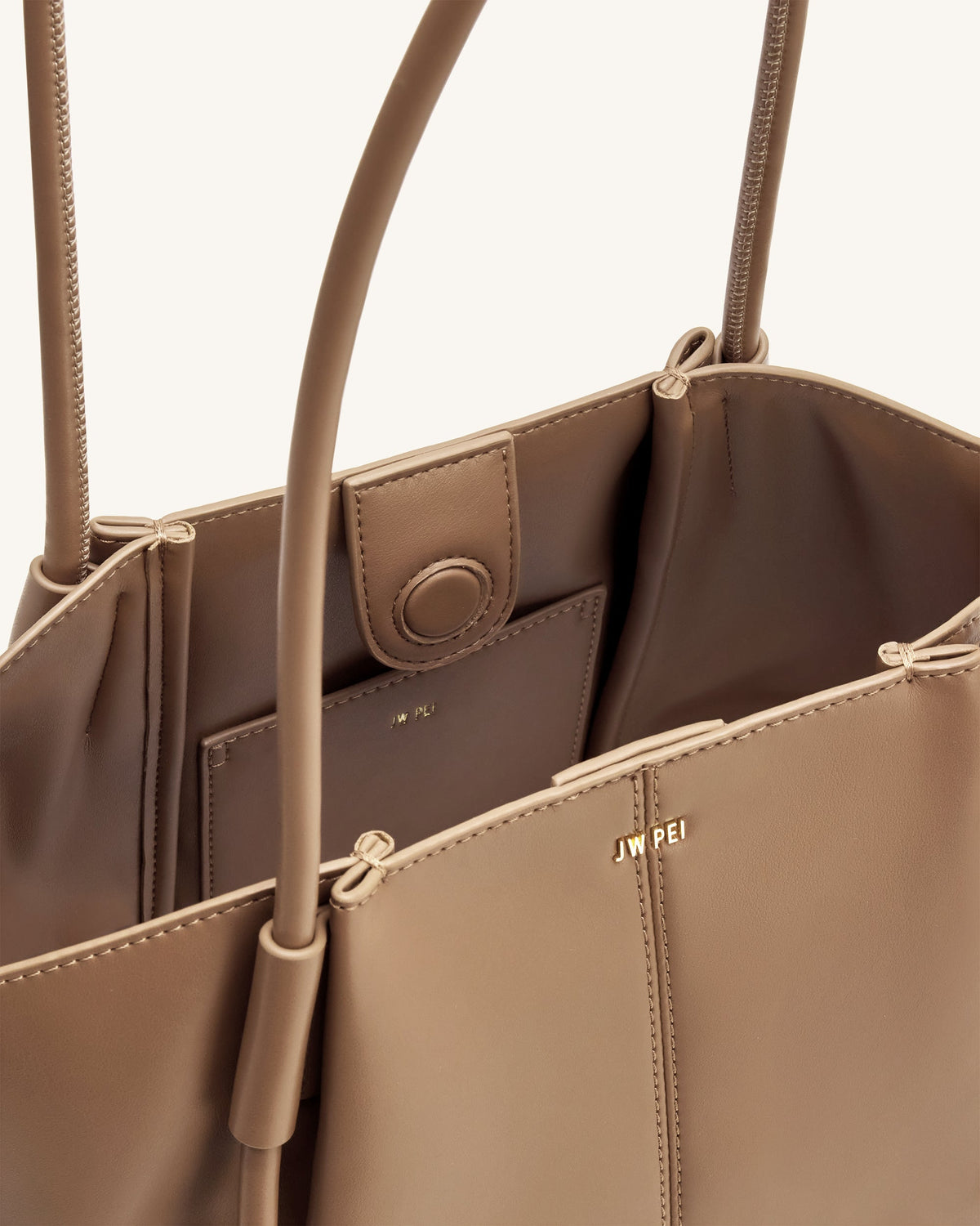 Nala Wide Tote Bag - Clay Brown - view 4