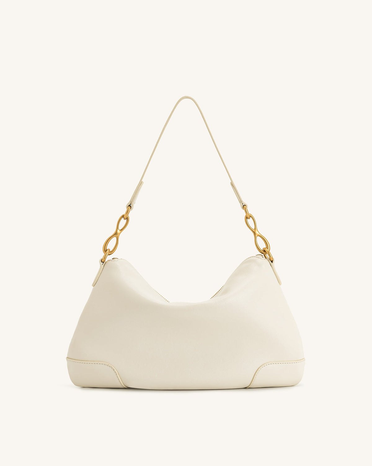 Jayla Metal Pendant Embellished Shoulder Bag - White - view 3