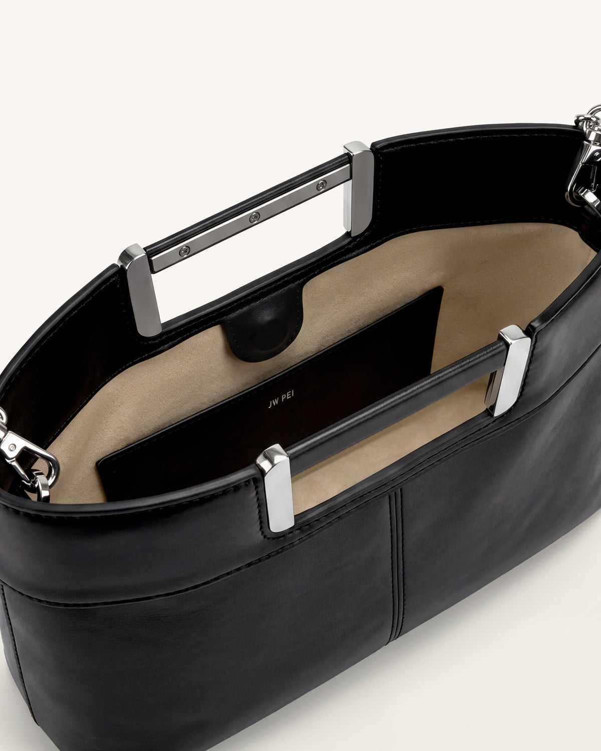 Elodie Chain Handle Top Handle Bag - Black - view 5