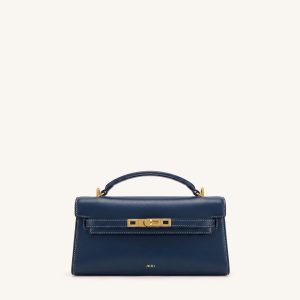 Noor Top Handle Bag - Navy Blue - view 1