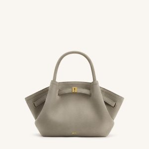 Hana Mini Faux Suede Tote Bag - Gray - view 1