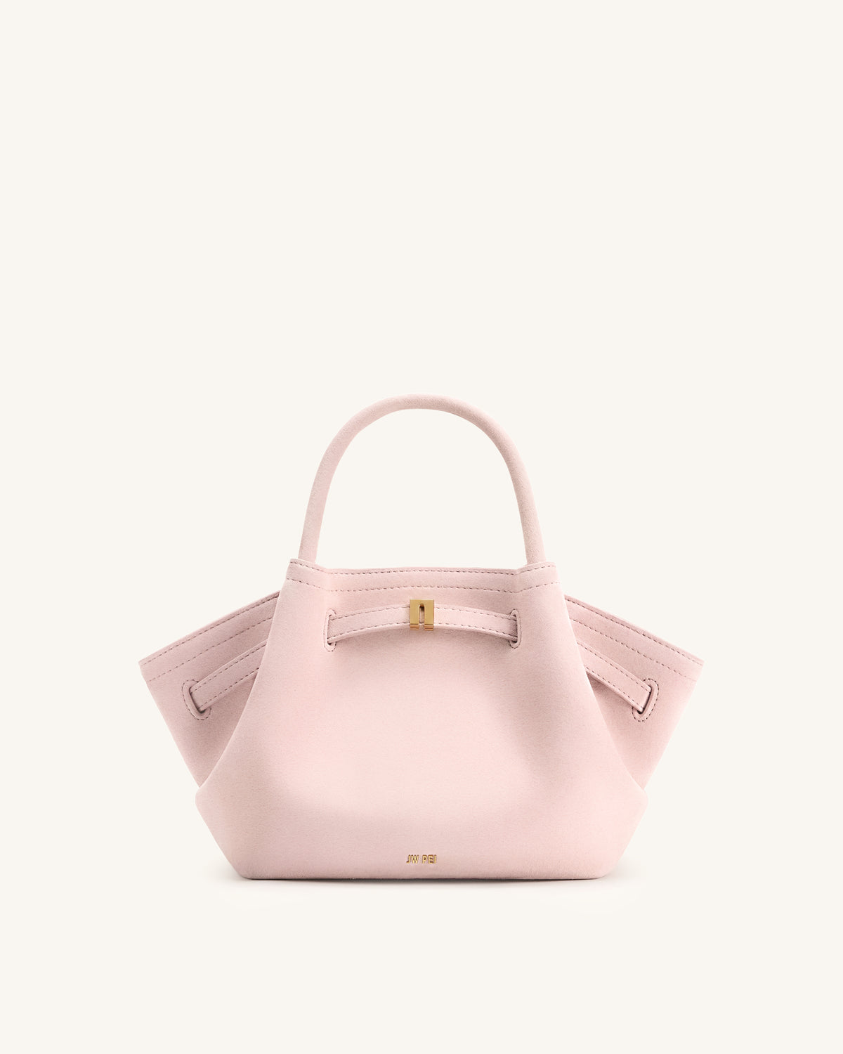 Hana Mini Faux Suede Tote Bag - Pink - view 1