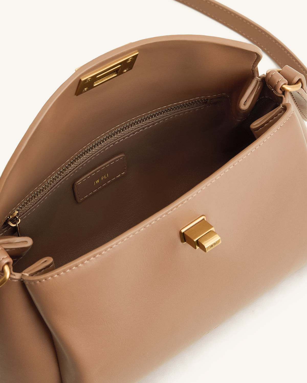 Greta Twist-Lock Crossbody Bag - Brown - view 4