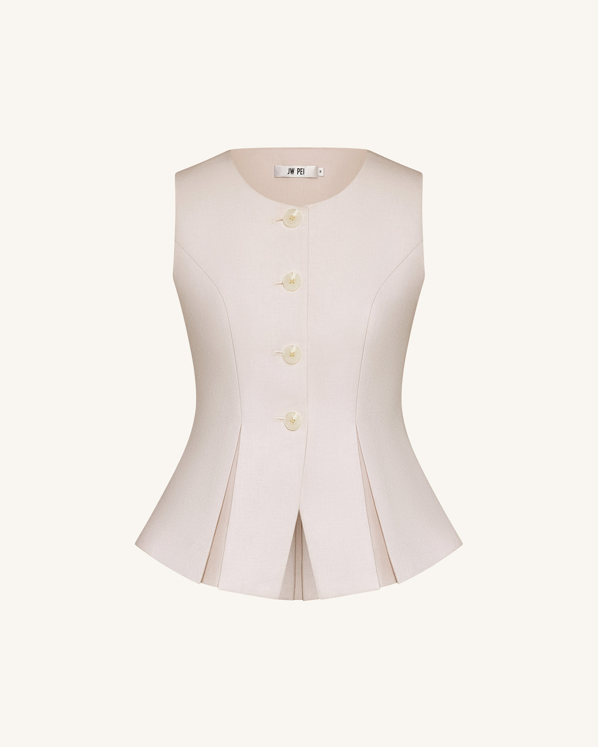 Structured Seam Round - Beige - view 6