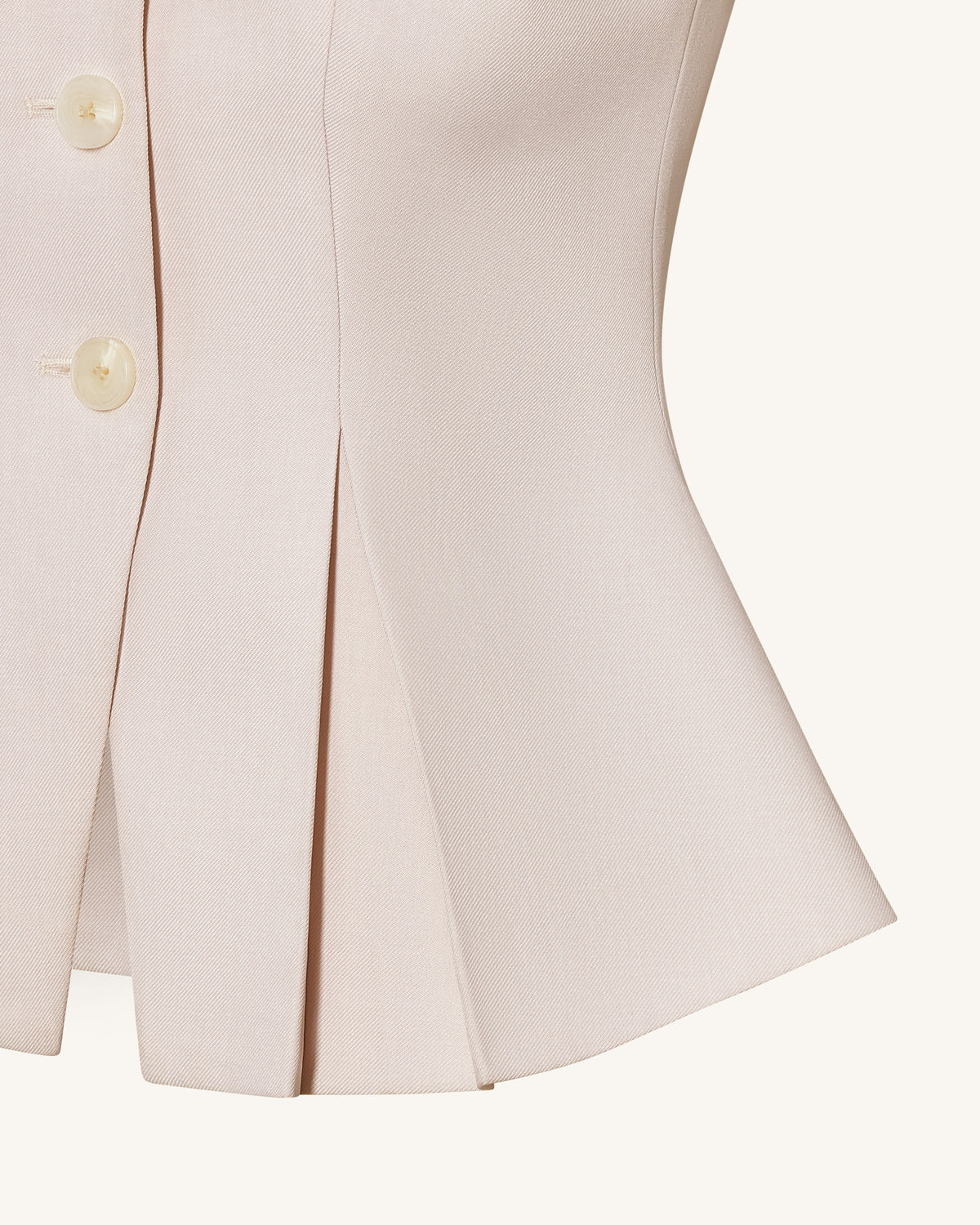 Structured Seam Round - Beige - view 8