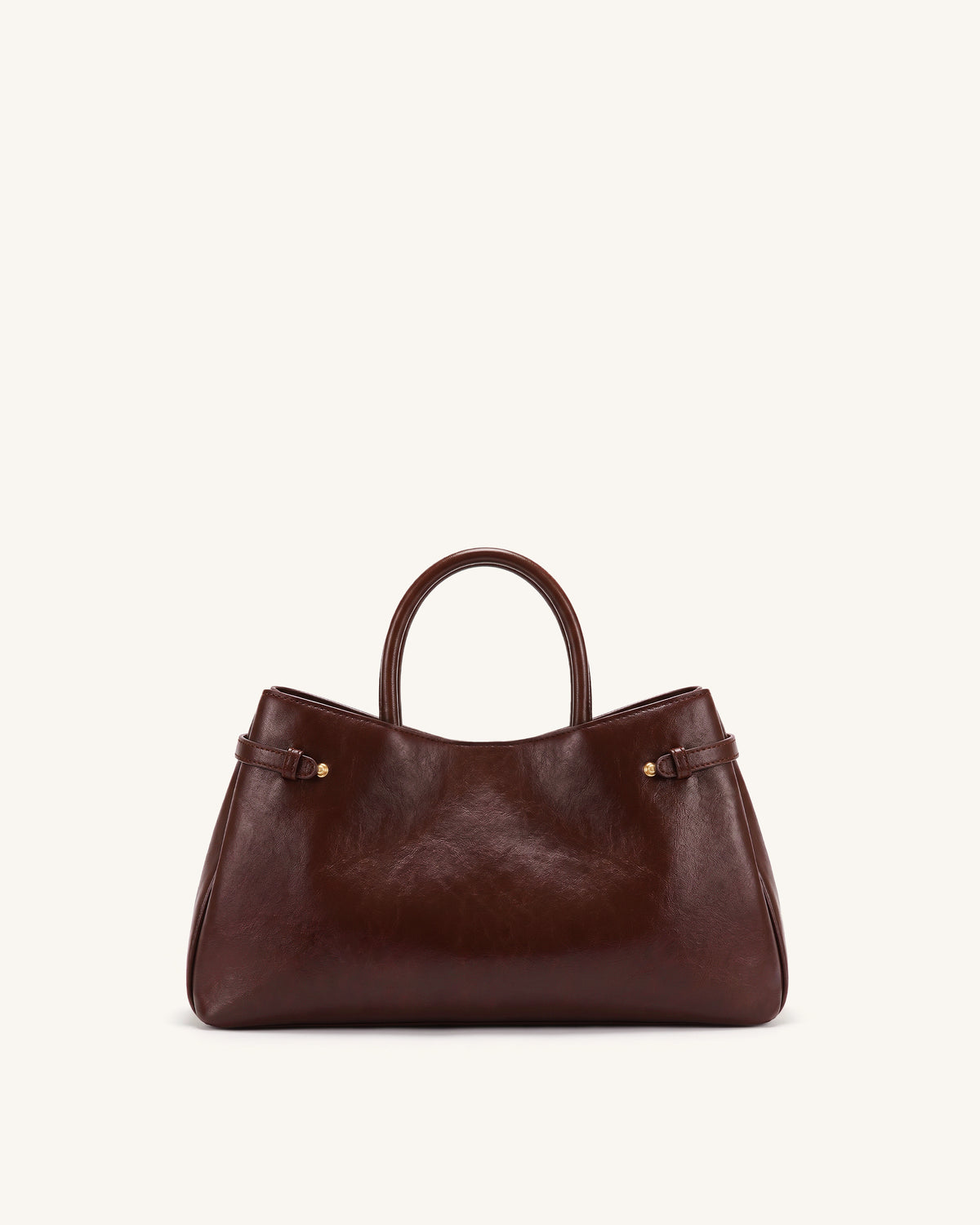 Maeve Dachshund Charm Satchel Tote Bag - Deep Burgundy - view 2