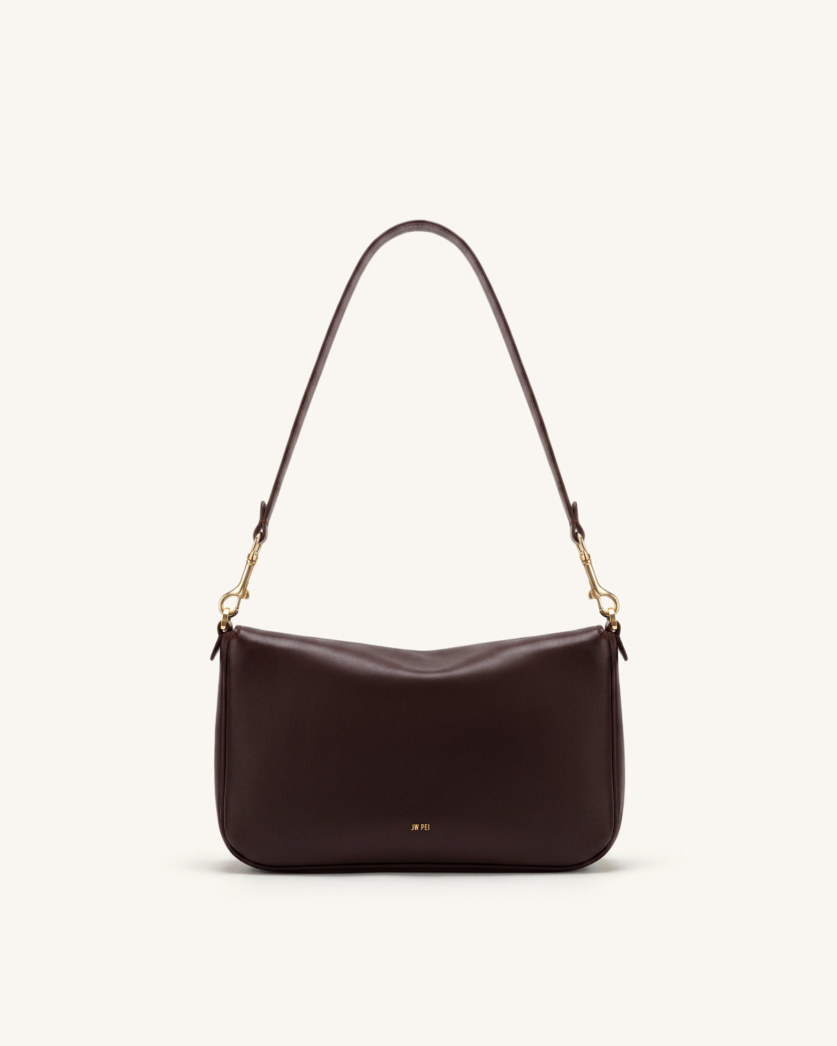 Sofia Classic Flap Shoulder Bag - Dark Brown - view 3