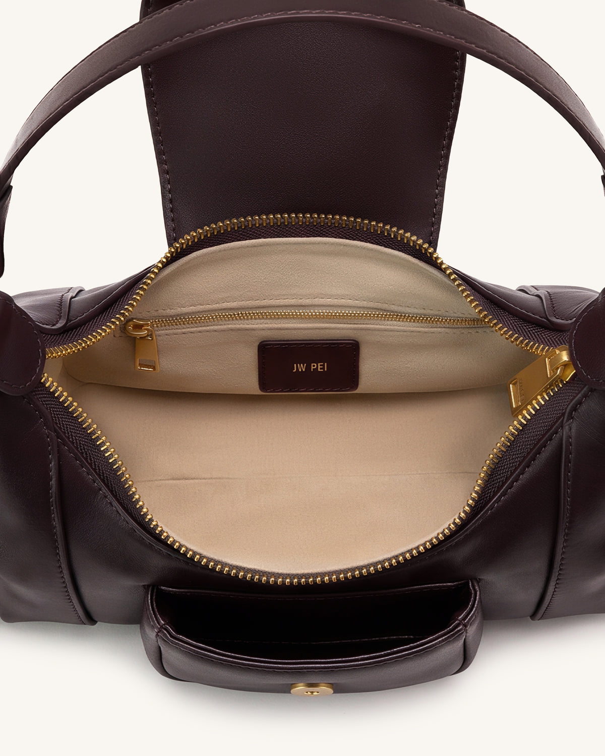 Estelle Pocket Shoulder Bag - Dark Brown - view 4