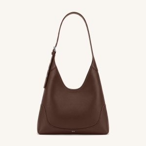 Willow Soft Hobo Shoulder Bag - Dark Brown - view 1