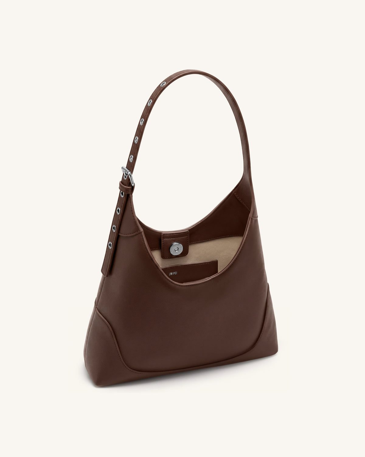 Willow Soft Hobo Shoulder Bag - Dark Brown - view 4